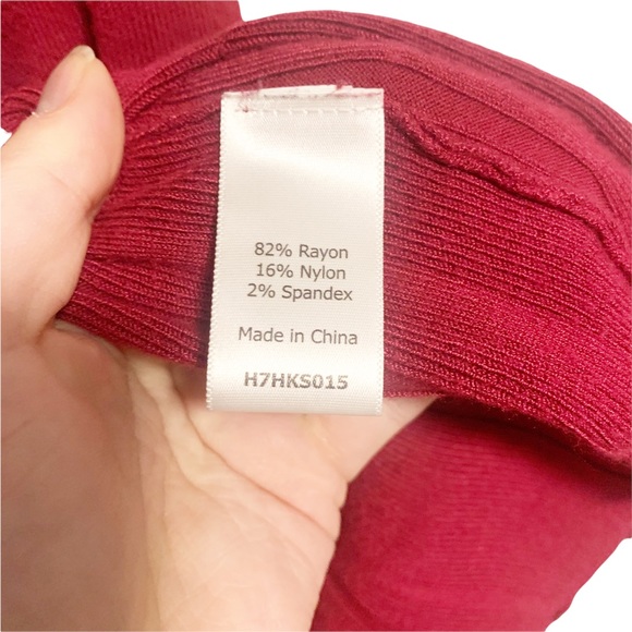 🎄 3/$15 41 Hawthorn Open Front Ruffle Hem Long Sleeve Cardigan M - Picture 4 of 7